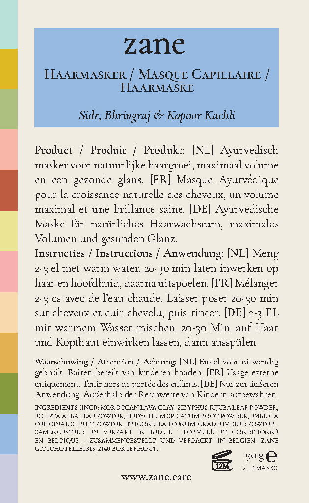 zane haarmasker: Sidr, Bhringraj & Kapoor Kachli